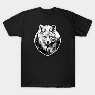 White wolf in the forest T-Shirt